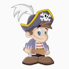 精美海盗卡通人物
