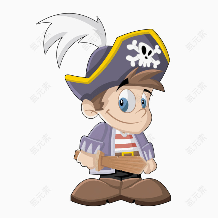 精美海盗卡通人物