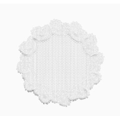 蕾丝边椭圆圆圈