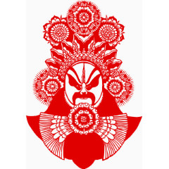 中国传统剪纸戏剧人物