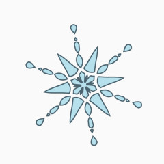 花纹底纹 雪花 装饰图案