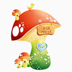 卡通蘑菇