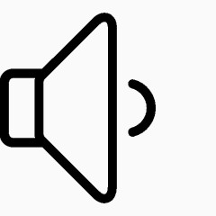 媒体控制低音量图标