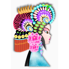 矢量手绘古典戏曲人物