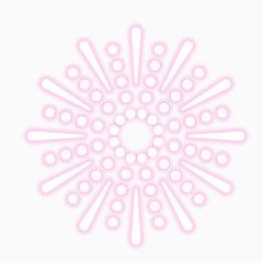 五彩圆环花形烟花