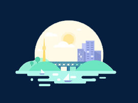 阳光下的城市