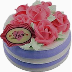 花朵夹心奶油蛋糕