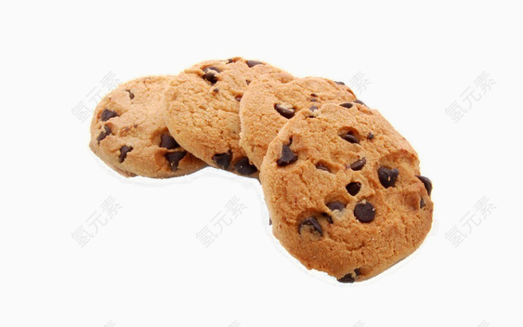 金黄色圆形饼干
