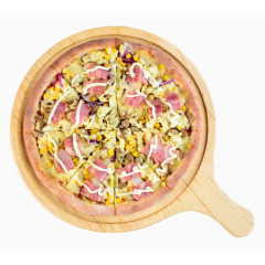 创意腊肉披萨吃法  