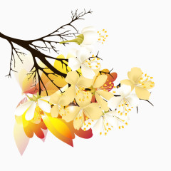 卡通手绘黄色鲜花