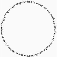 朋克暗黑几何水墨圆形效果