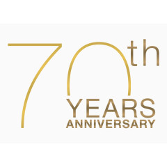 70周年纪念日艺术字
