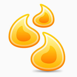 火焰时尚电子商务图标