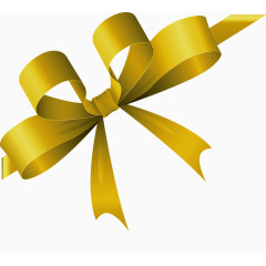 黄色蝴蝶结彩带