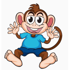 卡通小猴子