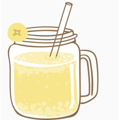 手绘透明玻璃杯鲜榨荔枝果汁