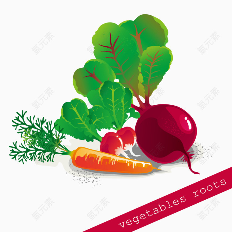 手绘蔬菜免抠下载