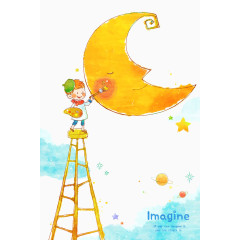 画月亮的小朋友