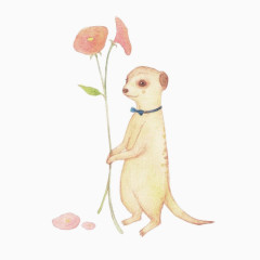 花朵小狗