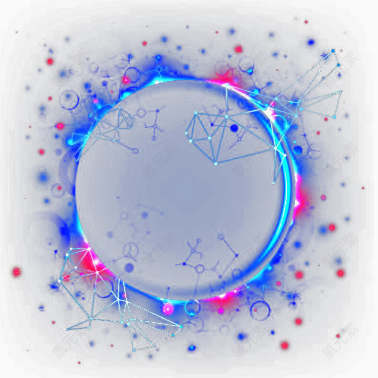发光圆球背景矢量素材