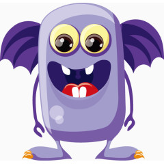 矢量创意设计浅紫色小细菌图标