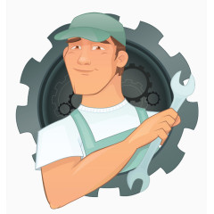 装饰工人修理工人手拿钳子安装工人