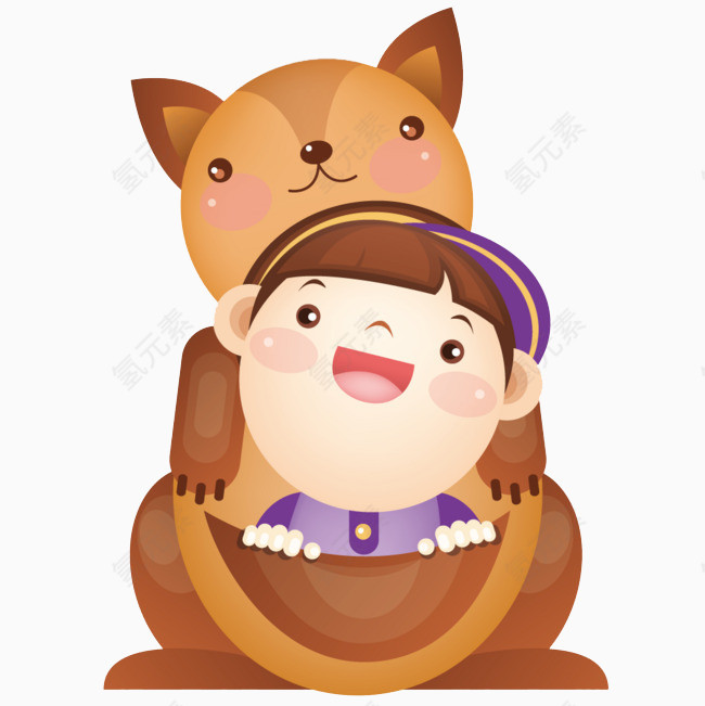 袋鼠口袋里的小孩