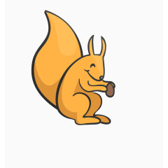 卡通动物 松鼠