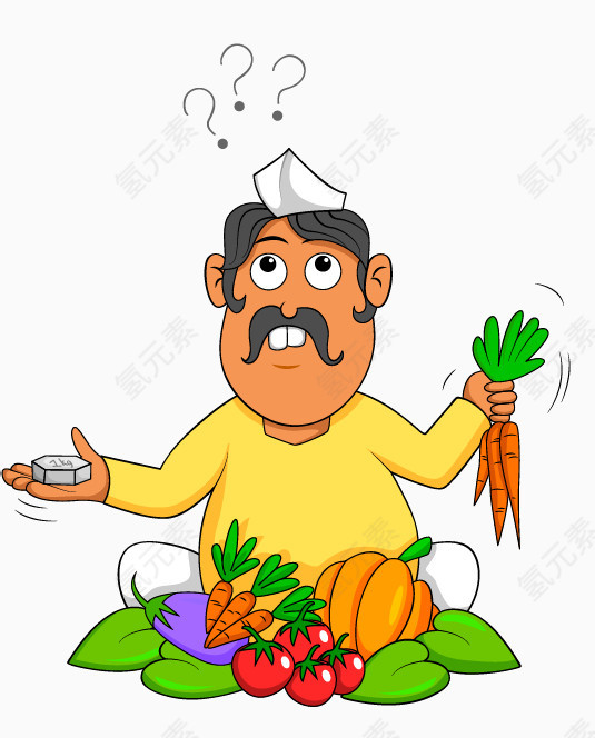 卖胡罗卜的男人