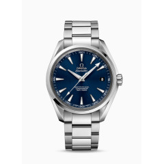 蓝色欧米茄男表腕表手表