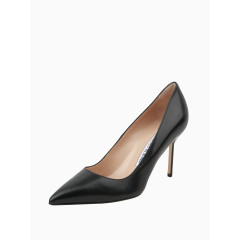 马诺洛黑色高跟鞋女