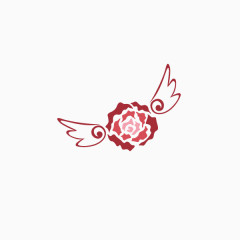 带着翅膀的玫瑰花