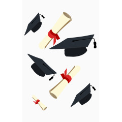 毕业证书和博士帽