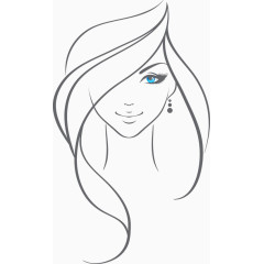 免抠时尚女性手绘素材