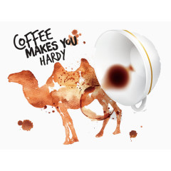 咖啡水渍污渍设计矢量素材