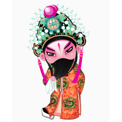 京剧 卡通 人物 