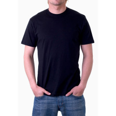 产品产物黑T男模