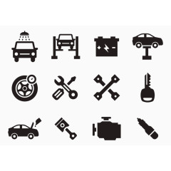 汽车加油元素图