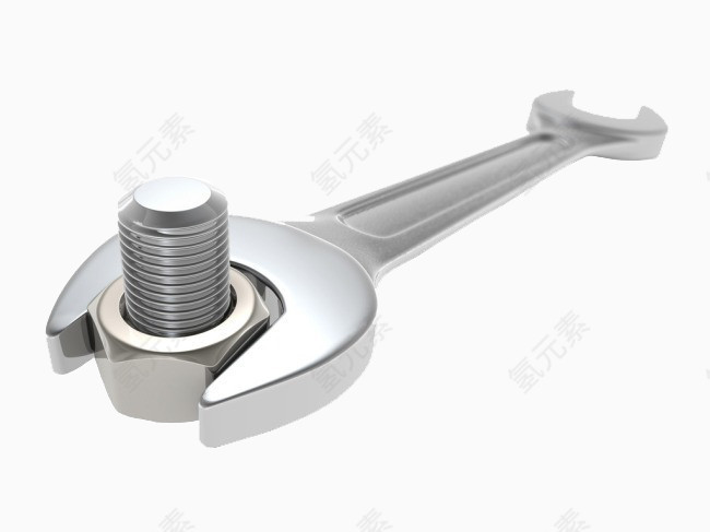 有质感的金属扳手