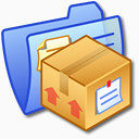 文件夹蓝色的东西iCandy初中