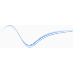 粉蓝色飘逸丝带