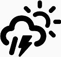 云雨闪电太阳Dripicons-Weather-icons