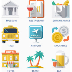 旅行元素矢量合集