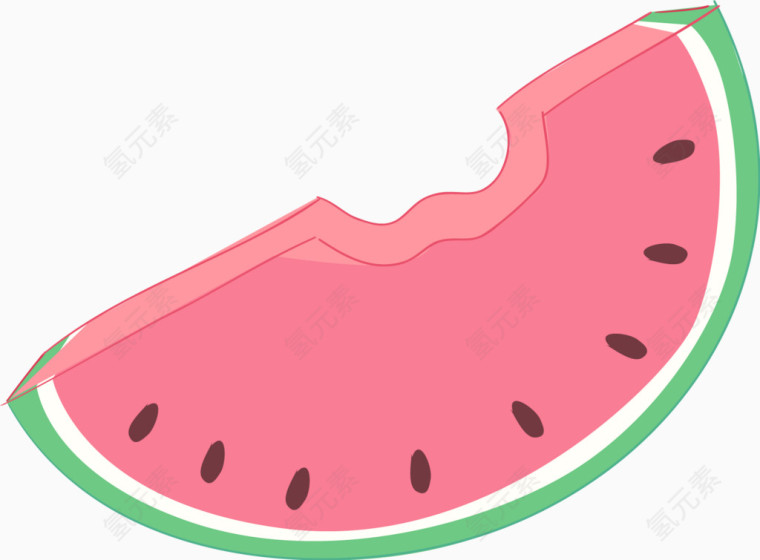 卡通西瓜块