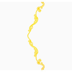 邀请函黄色花纹