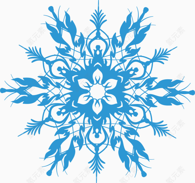 雪花手绘