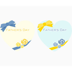 父亲节卡通配图花朵装饰背景感恩
