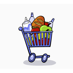 购物车卡通彩色