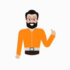 职业男子头像矢量素材