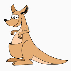 可爱的袋鼠妈妈